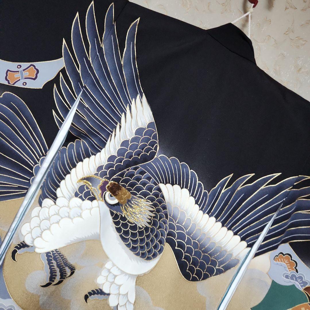 (ふがし)#8-046 (保管品) 正絹 男児 お宮参り きもの