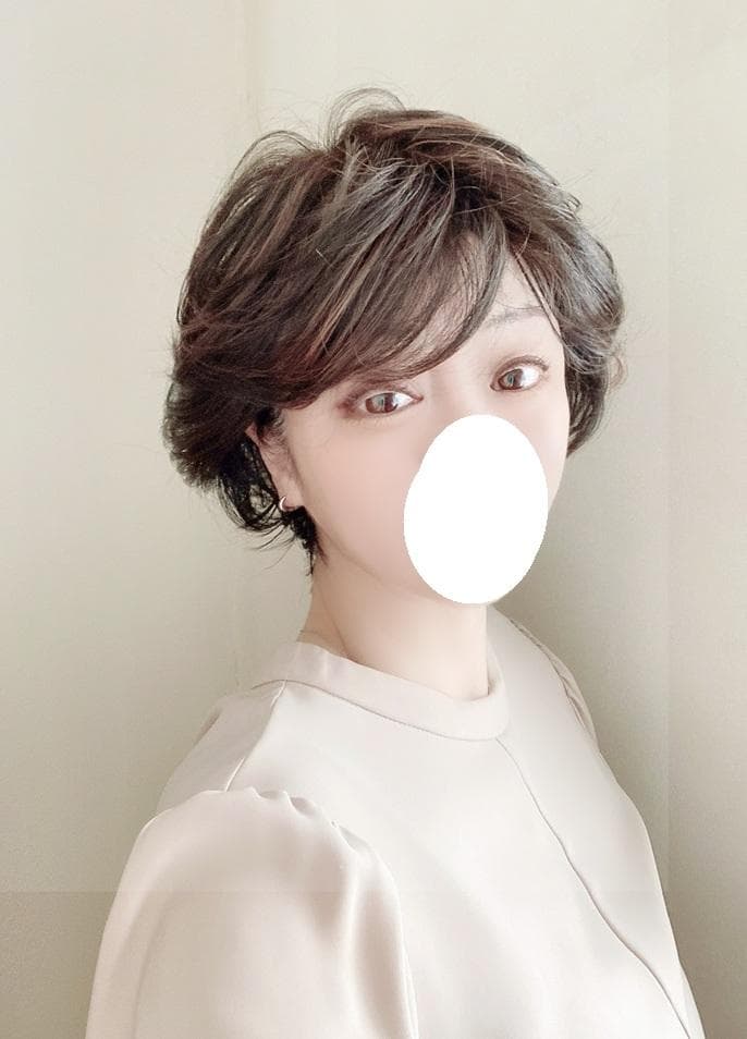 うらら　マリブ　メッシュレイヤーショート　ダークブラウンMIX