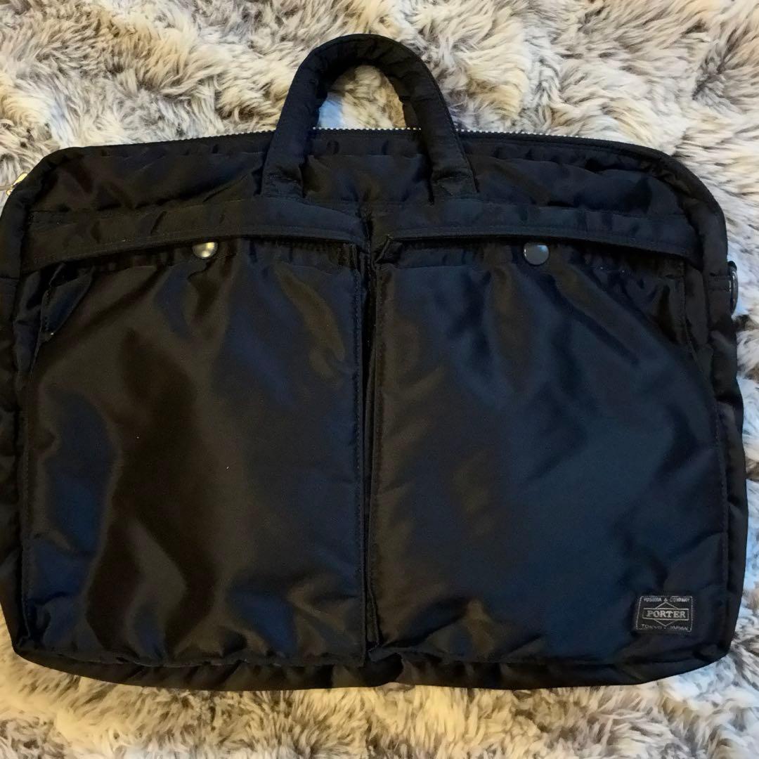 【美品】ポーター タンカー 2WAY ブリーフケース 1層式 A4/PC収納可