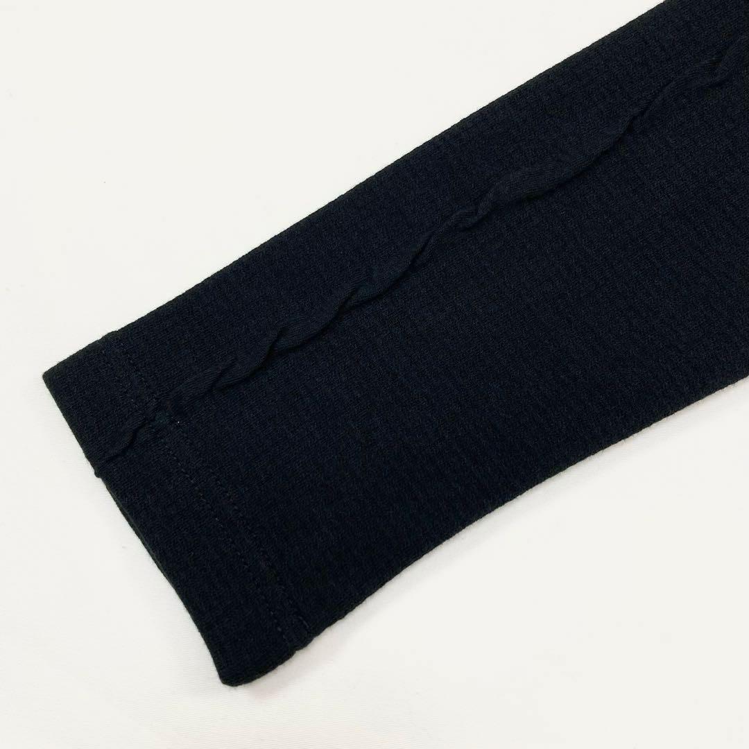 Ｙ's ワイズ 美品 21AW ジャガード ハイネック カットソー 黒2