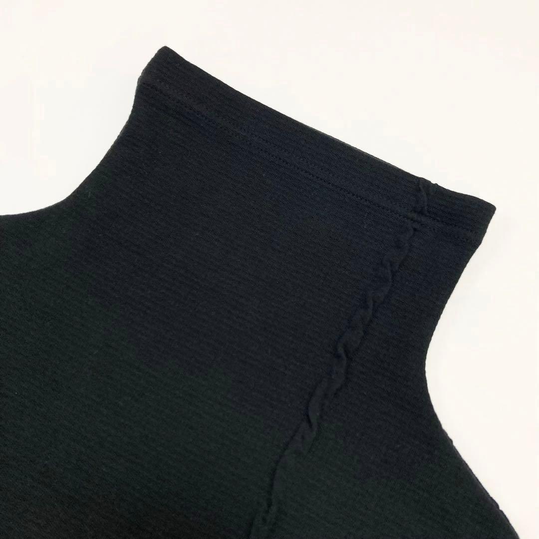 Ｙ's ワイズ 美品 21AW ジャガード ハイネック カットソー 黒2