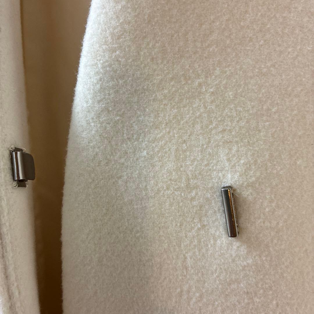 タグ付き　23区 44ホワイト ノーカラーコート　イタリア製