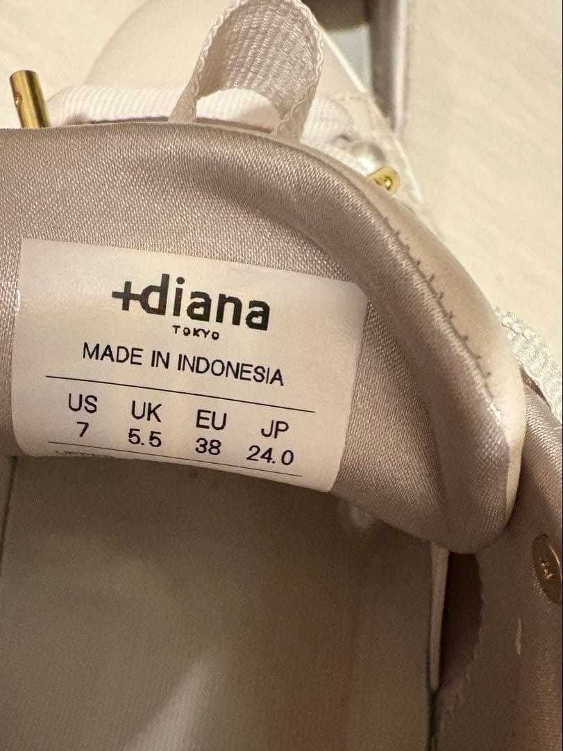 【美品】プラスダイアナ　パール　ツイード　スニーカー