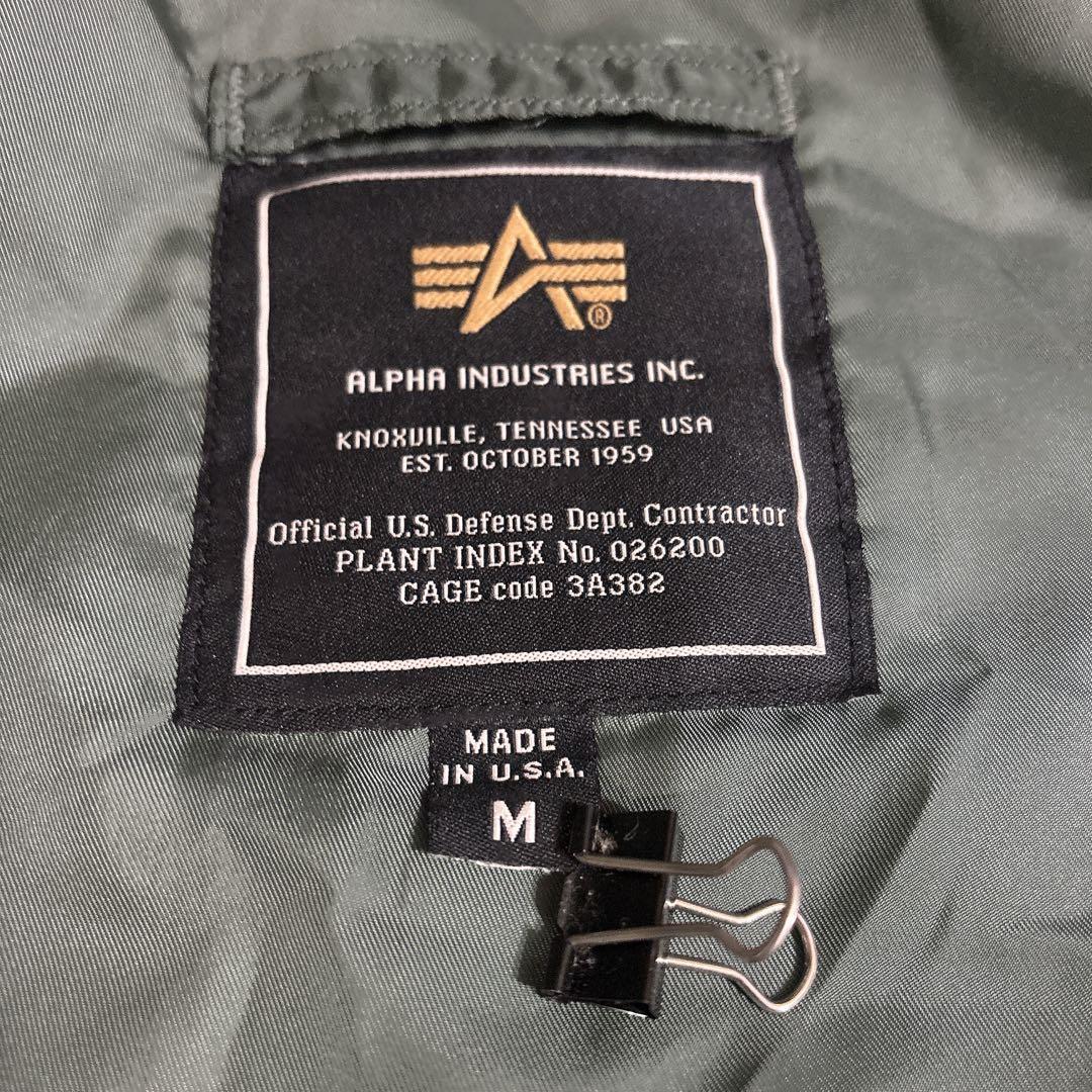 USA製 ALPHA N-3B フライトパーカー ミリタリー カーキ M-L相当