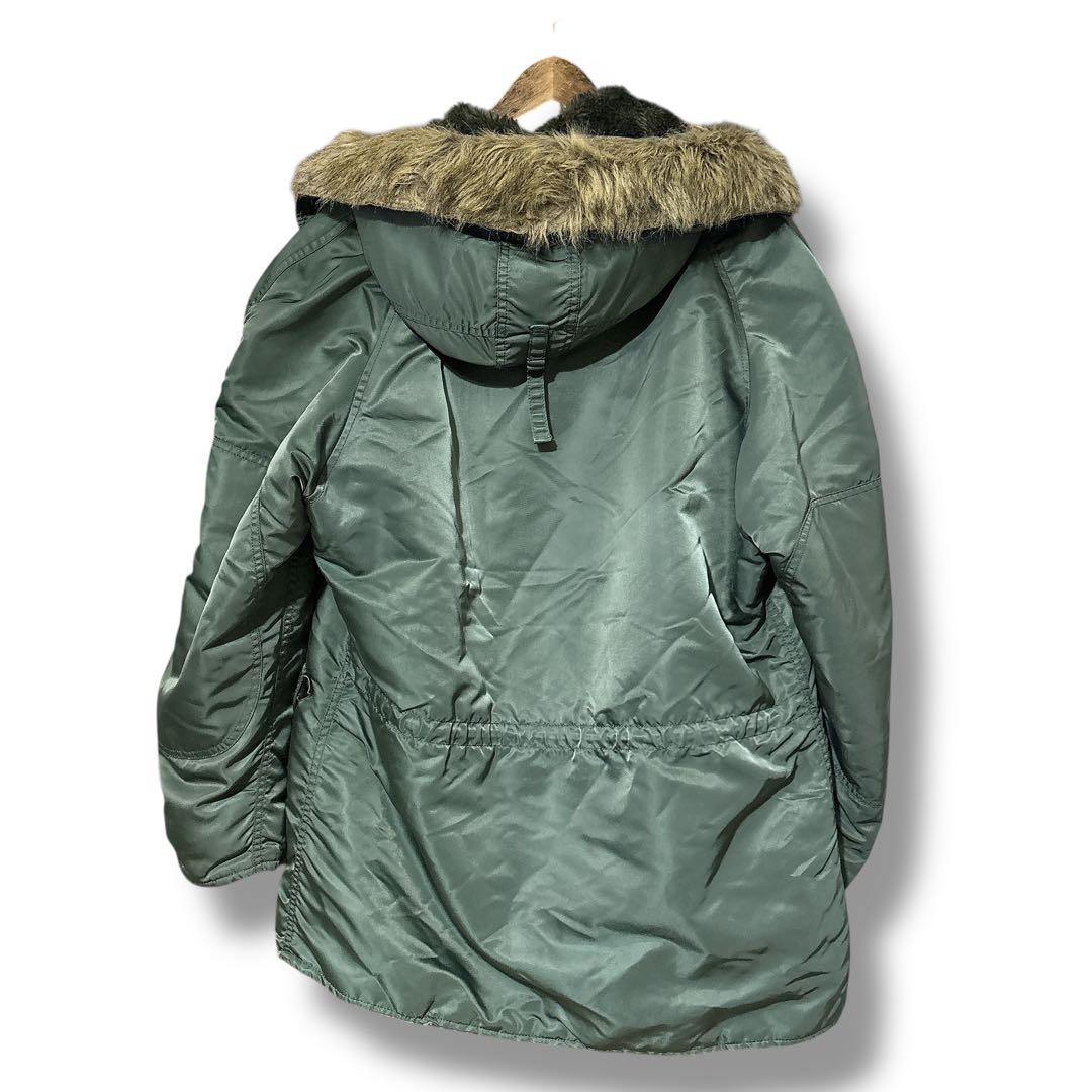 USA製 ALPHA N-3B フライトパーカー ミリタリー カーキ M-L相当