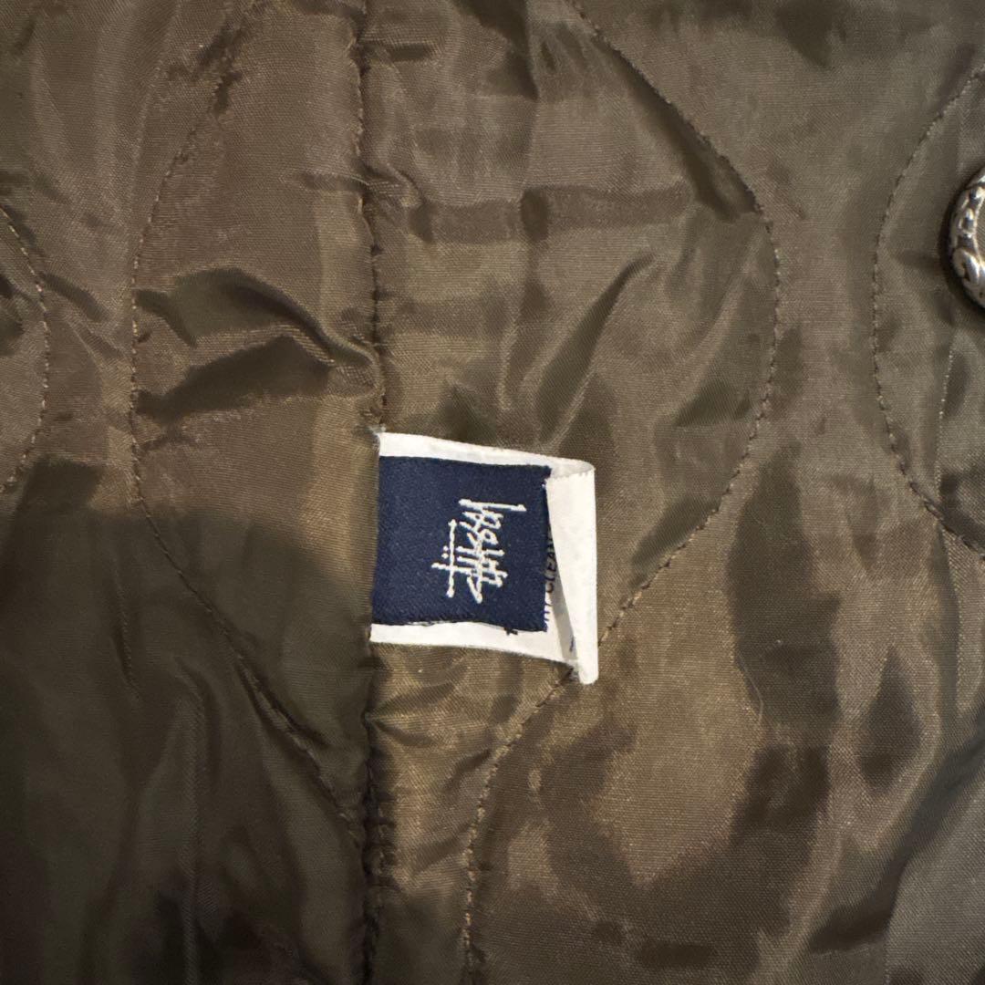 old stussy コート カバーオール 90s 紺タグ キルティング