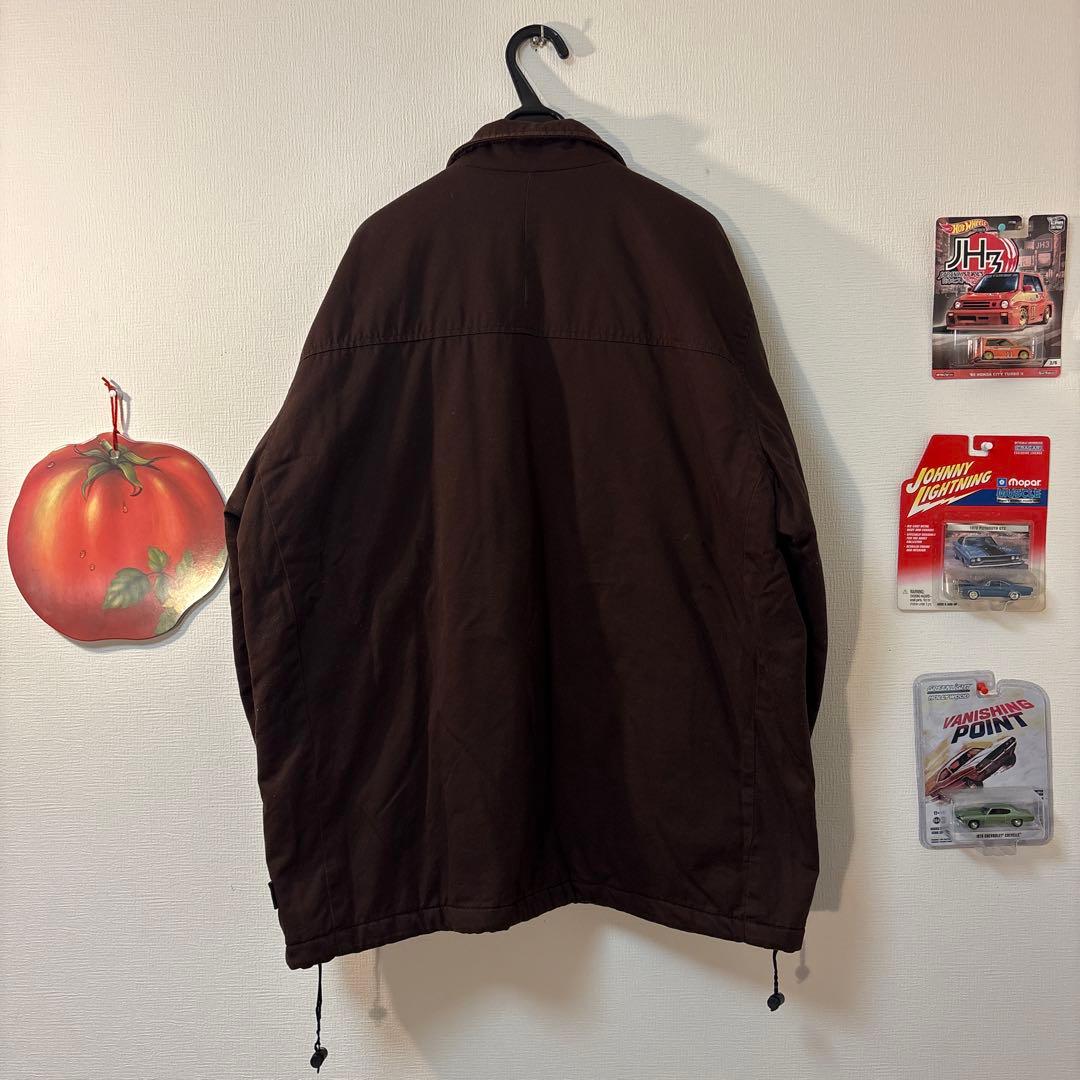 old stussy コート カバーオール 90s 紺タグ キルティング