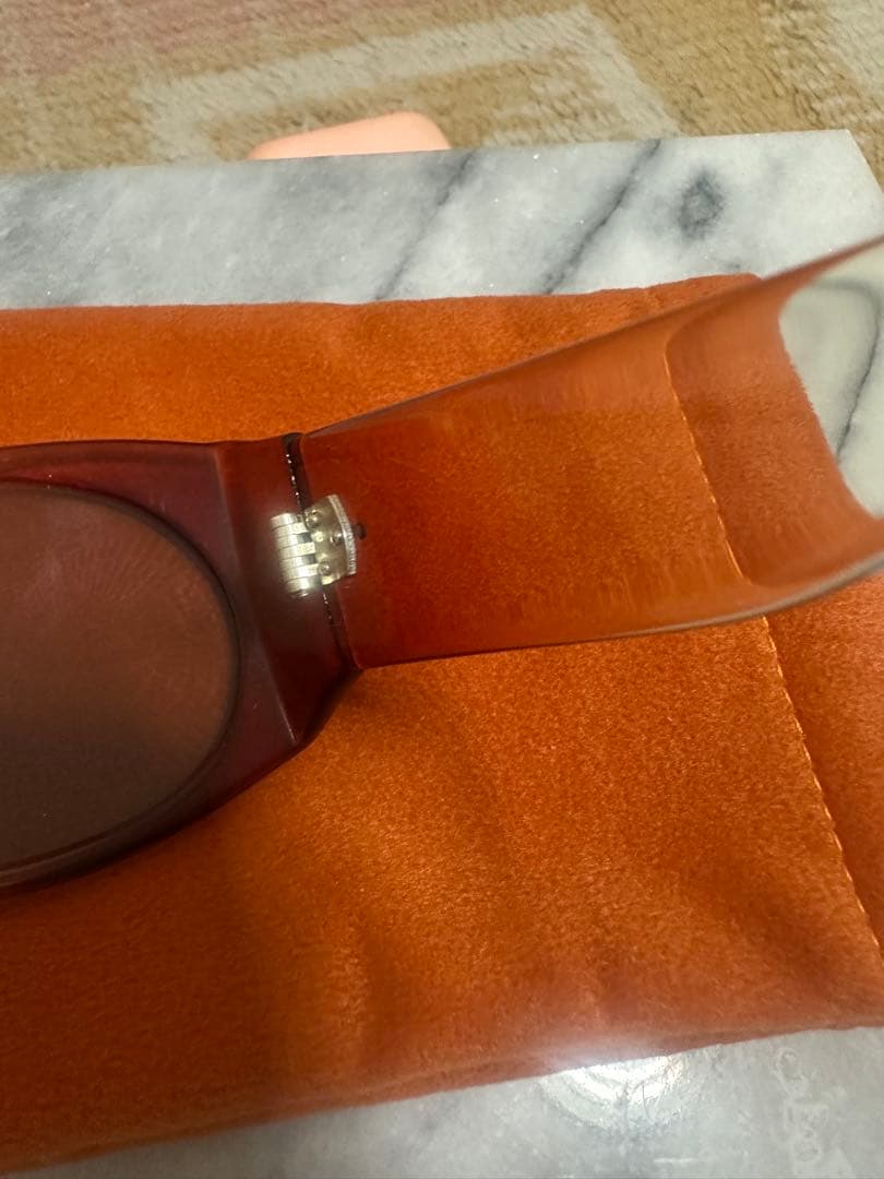 ブラウンオーバーサイズサングラス