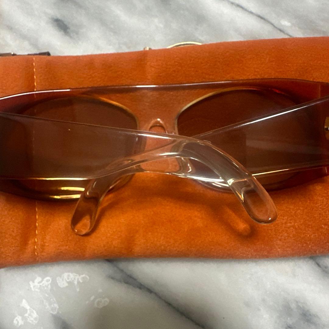 ブラウンオーバーサイズサングラス