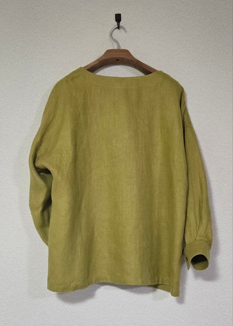 最終価格 【日本製】wafu. プレミアムリネンシャツジャケット 厚地