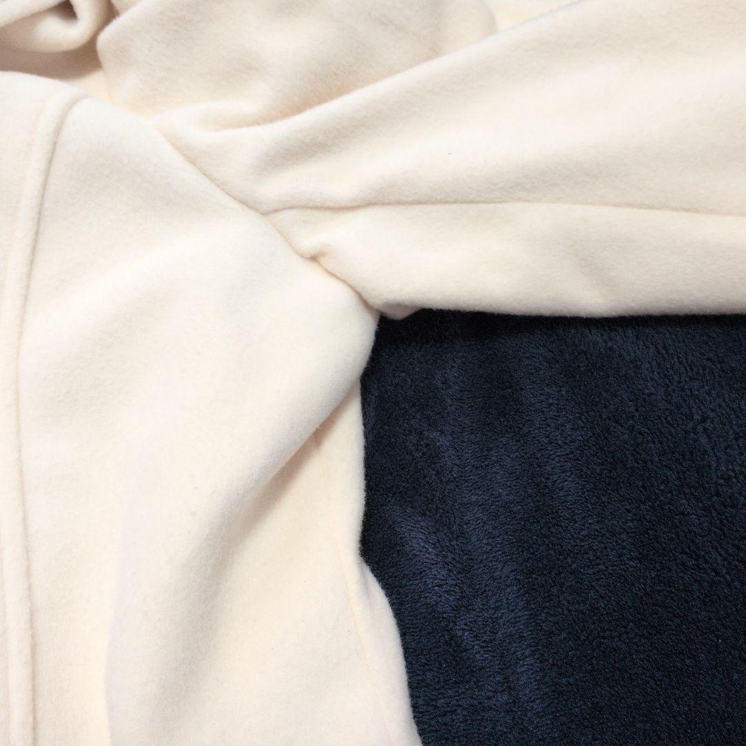 リズメロ ピーコート ダブルブレスト リボン フリル アイボリー マイメロコラボ