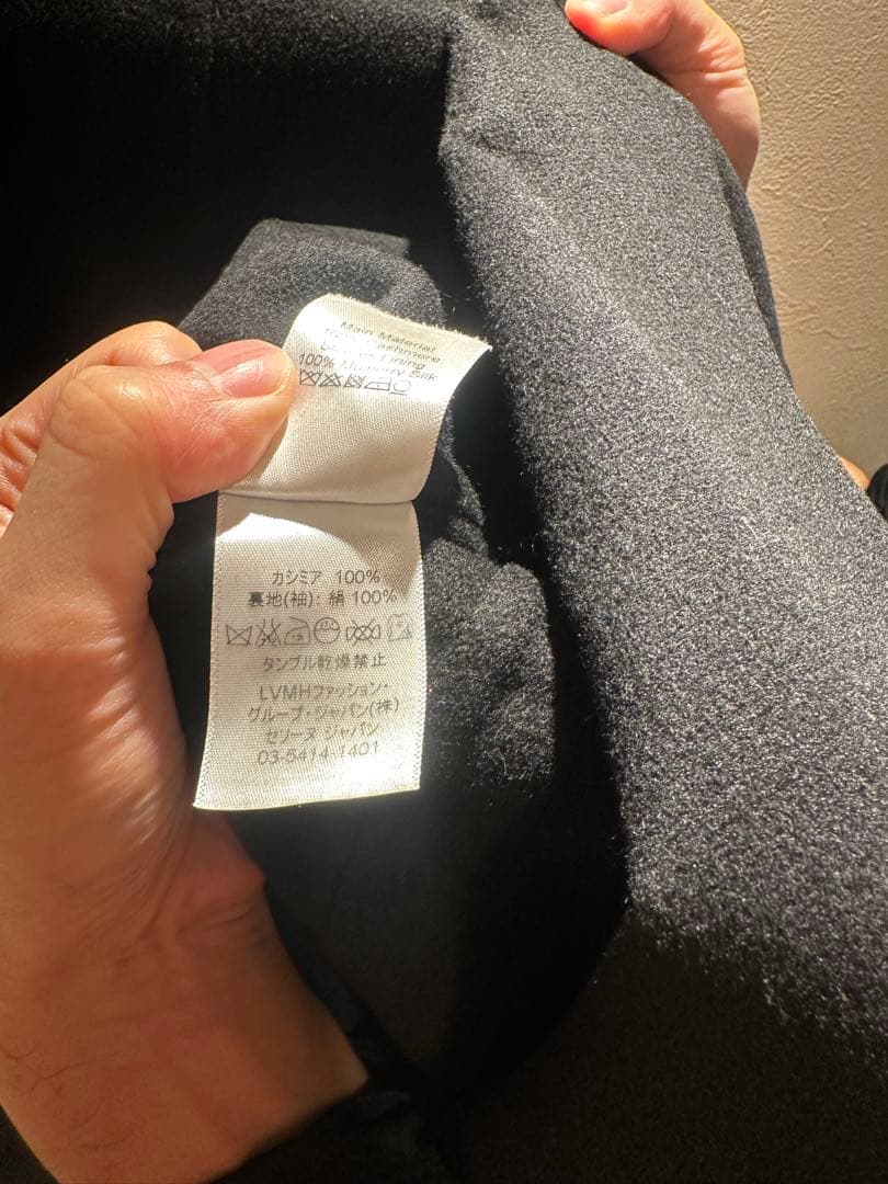 Céline カシミヤ100% チェスターコート 黒