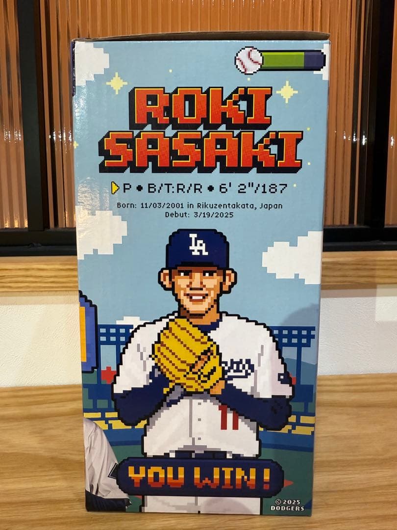 【未開封】8/4 佐々木朗希 ボブルヘッド(ドジャーススタジアム限定配布品)