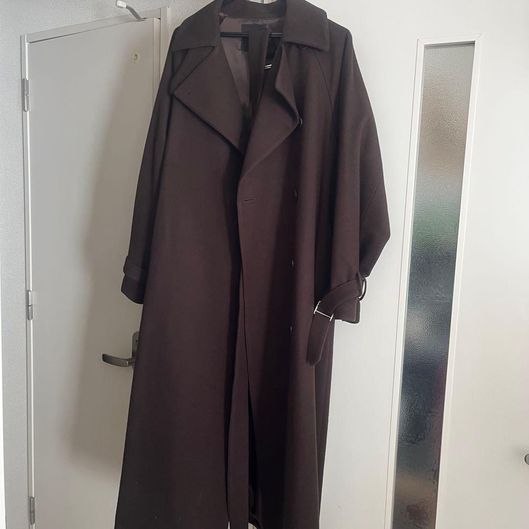 anuans ロングコート　ブラウン