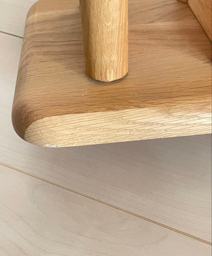 ルノ Runo 北欧風　サイドテーブル　移動簡単 C字型 角丸加工 小物置き