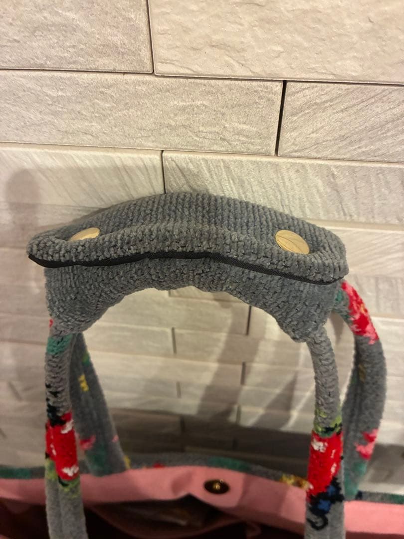 ハンドルカバー付☻︎フェイラー 銀座限定 ハイジ トートバッグ グレー