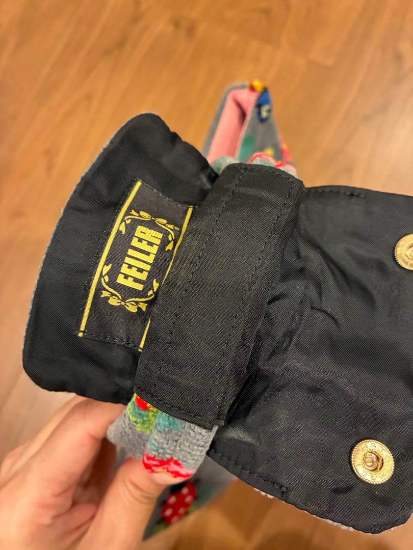 ハンドルカバー付☻︎フェイラー 銀座限定 ハイジ トートバッグ グレー