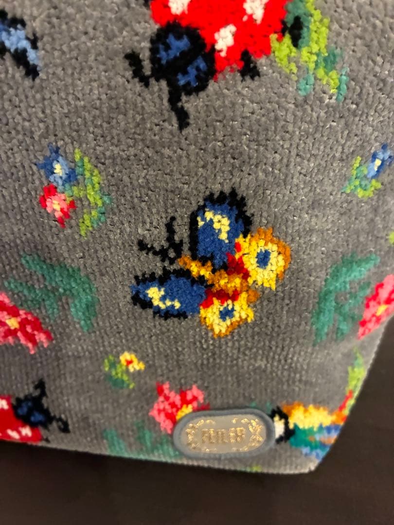 ハンドルカバー付☻︎フェイラー 銀座限定 ハイジ トートバッグ グレー