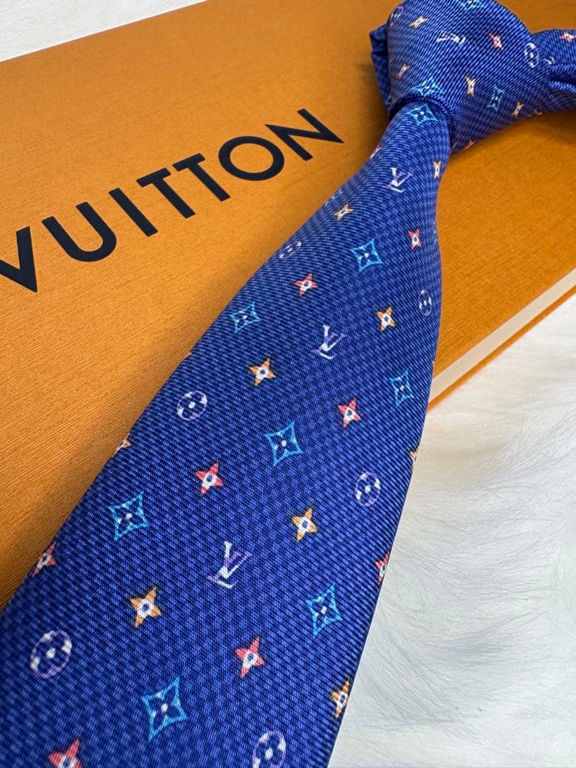 【限定価格】LOUIS VUITTON ルイヴィトン ネクタイ モノグラム 8c