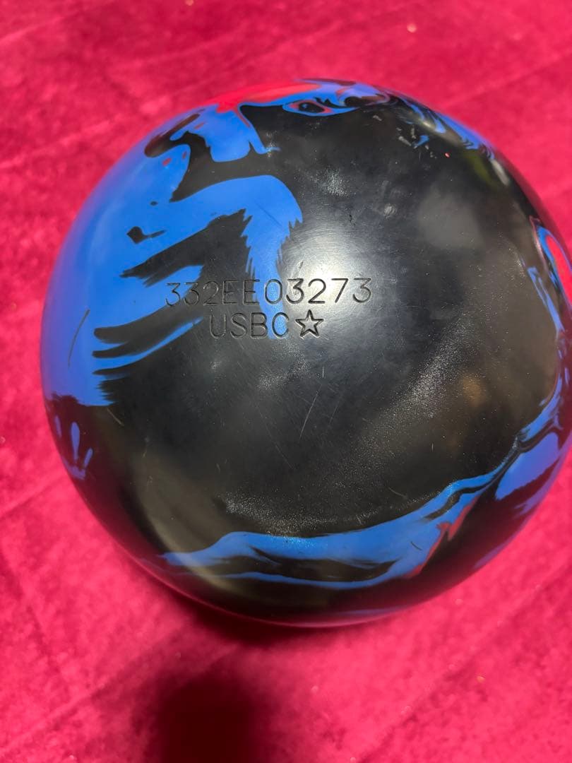 ナノデス アキュラインツアープレミアム7 ボウリングボール 日本製 青黒赤