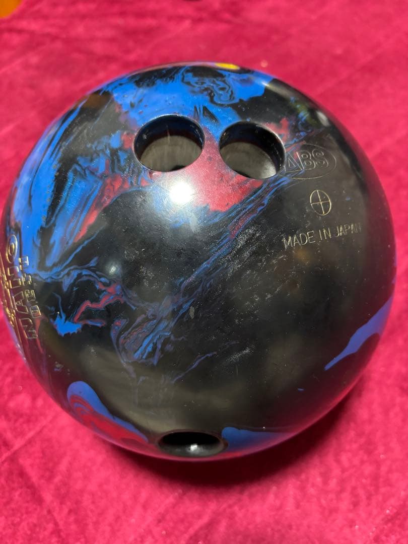 ナノデス アキュラインツアープレミアム7 ボウリングボール 日本製 青黒赤