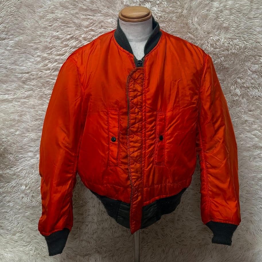 ◉ 80's ◉ ALPHA アルファ ◉ リバーシブル・MA-1・USA製・Ｌ