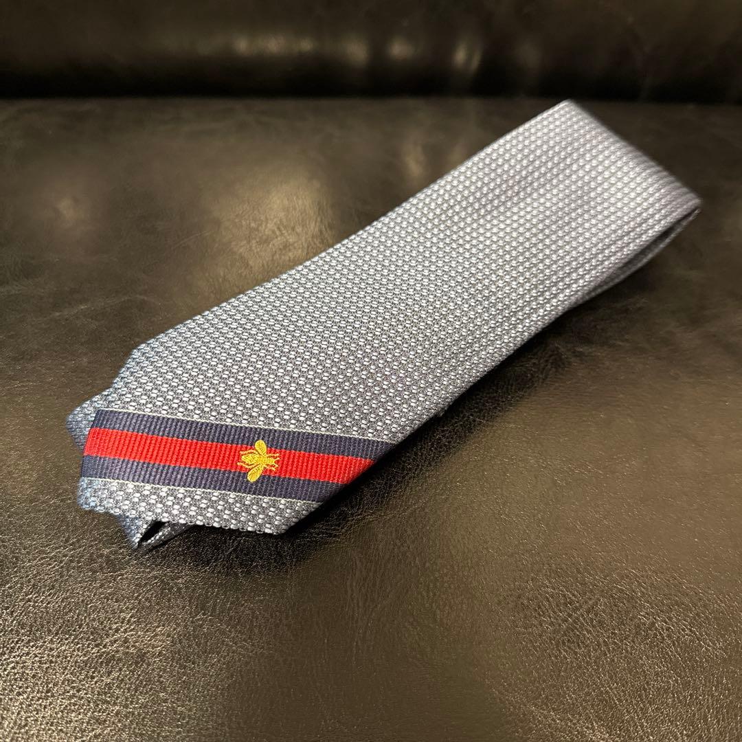 GUCCI BEE ビー ウェブ ハチ ストライプ ネクタイ