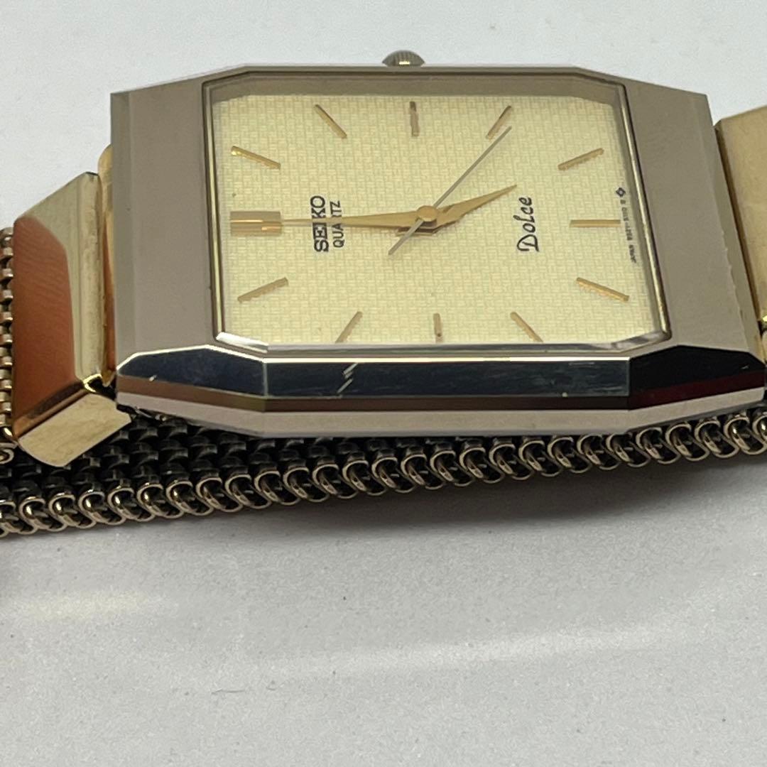 美品 セイコー ドルチェ ゴールド スクエア 腕時計