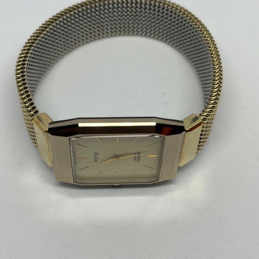 美品 セイコー ドルチェ ゴールド スクエア 腕時計
