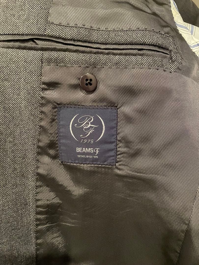 ビームスエフ / SAVILE CLIFFORD ヘリンボーン スーツ48