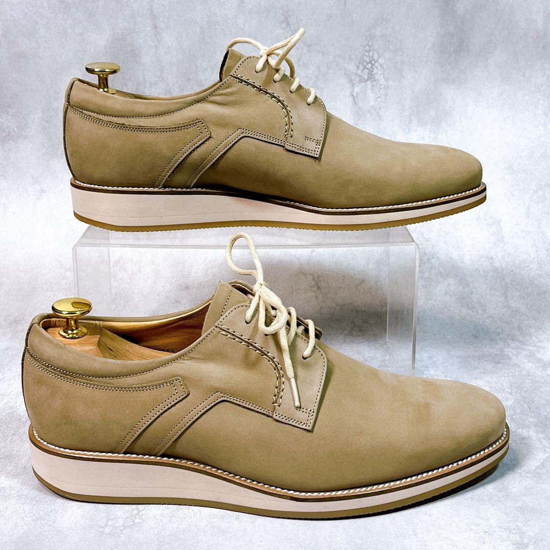 ☆未使用級☆【大塚製靴】レザーシューズ (24.5) ヌバック　本革　外羽根