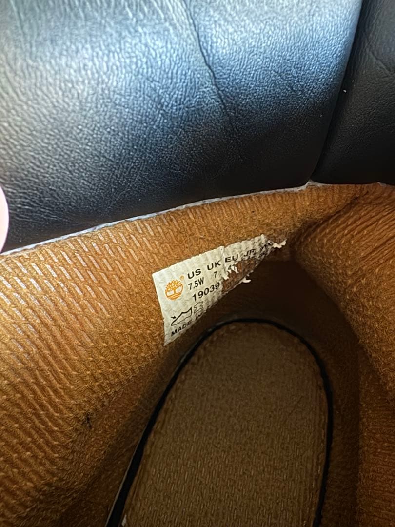 黒 ティンバーランド　Timberland 25.5