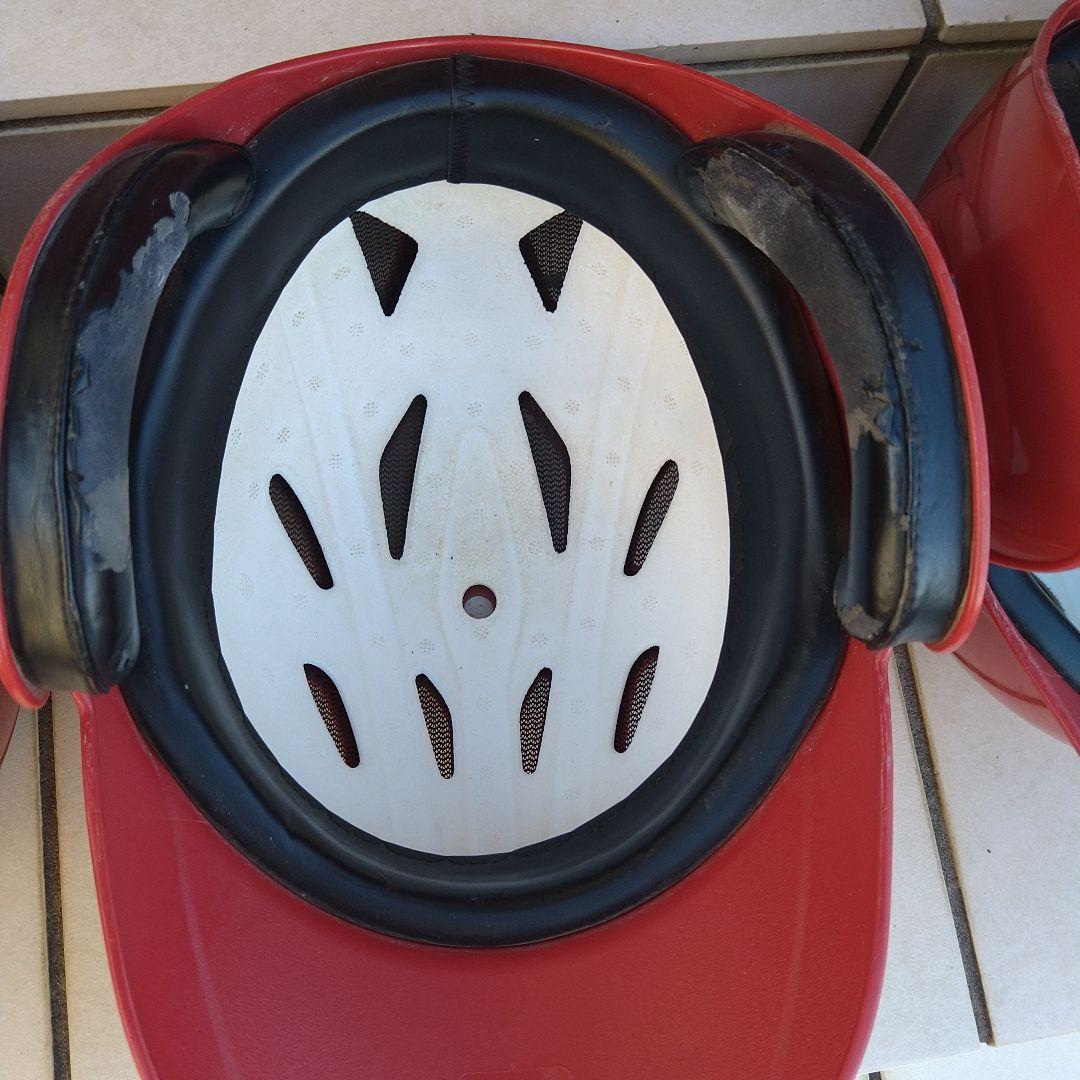 ソフトボール ヘルメット 9個セット 赤 L サイズ５個Oサイズ４個袋付き！