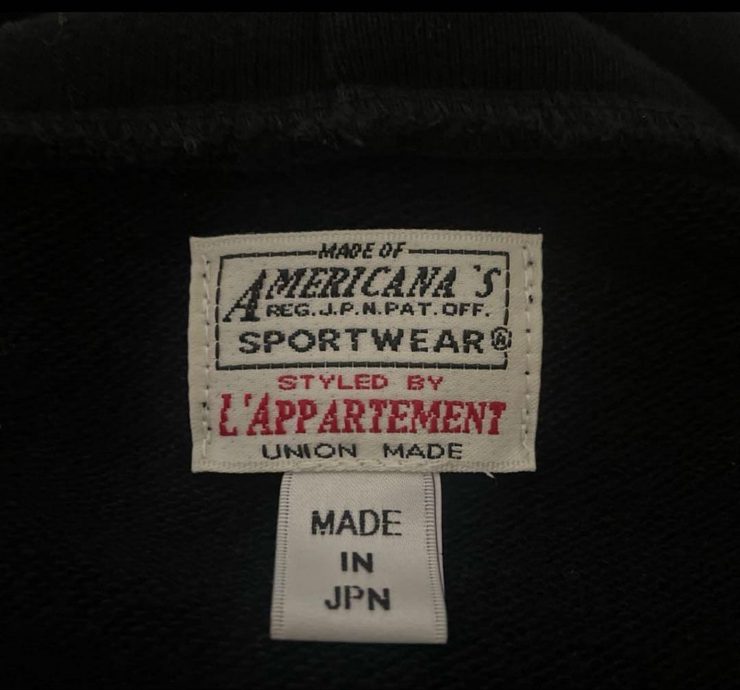 AMERICANA × L'APPARTEMENT コラボパーカー　刺繍　日本製