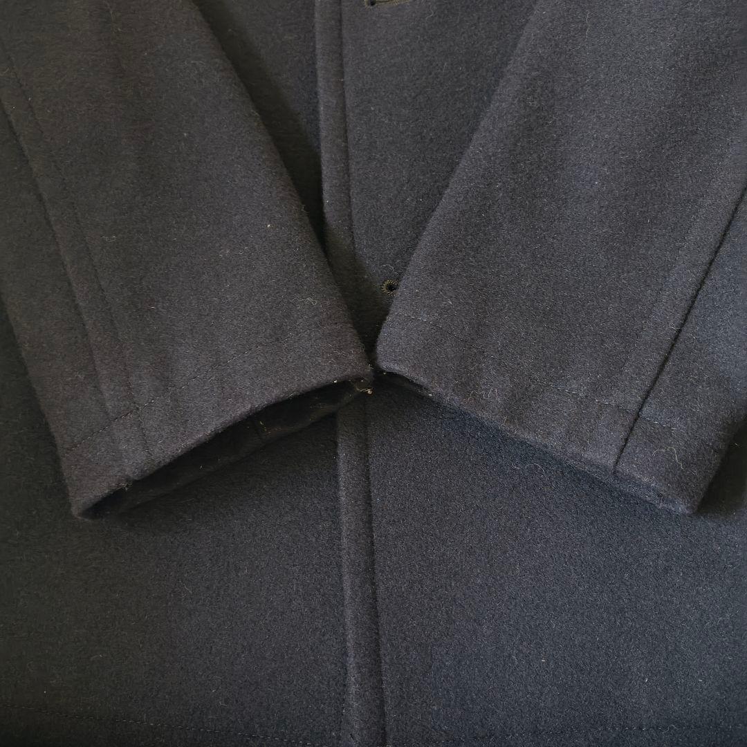 マッキントッシュフィロソフィー ネイビー ウール ピーコート 40