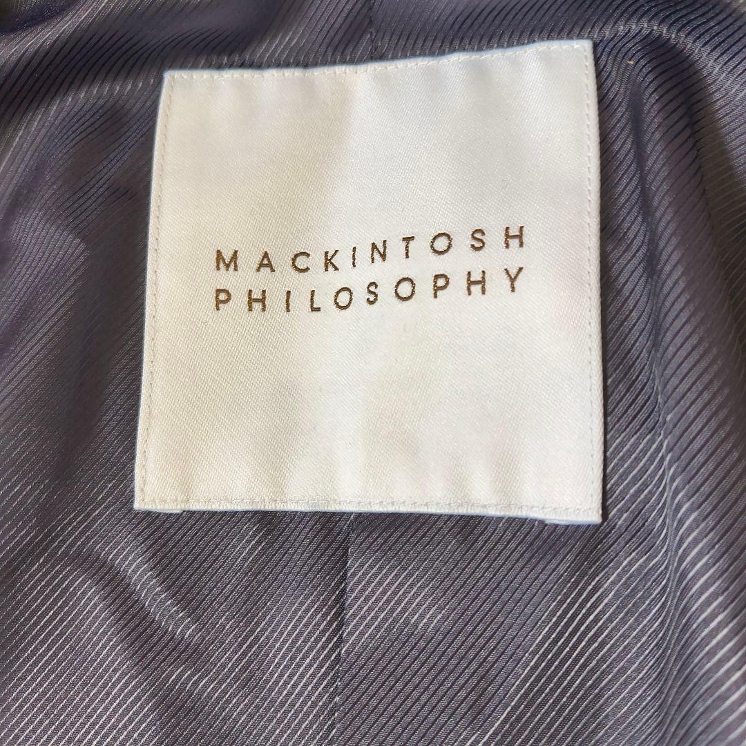 マッキントッシュフィロソフィー ネイビー ウール ピーコート 40