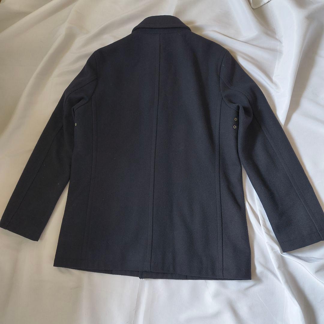 マッキントッシュフィロソフィー ネイビー ウール ピーコート 40