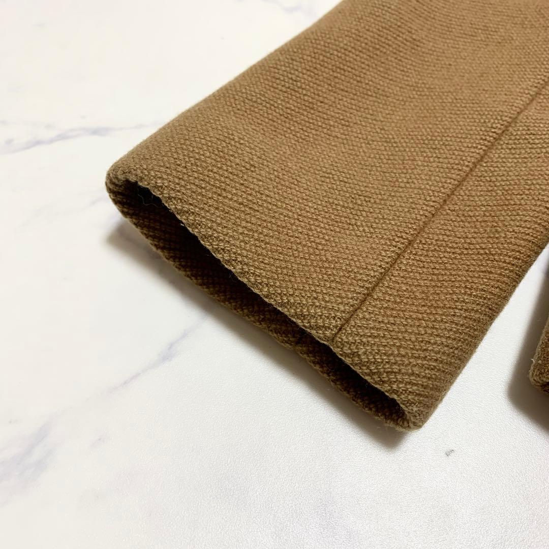 バーバリーブルーレーベル ピーコート ノバチェック キャメル ファー 38