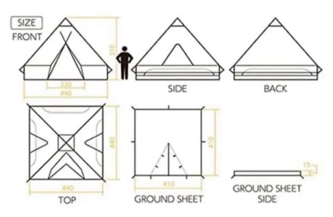 テンマクデザイン　サーカス440 + グランドシート(全面＋ハーフサイズ2種類)
