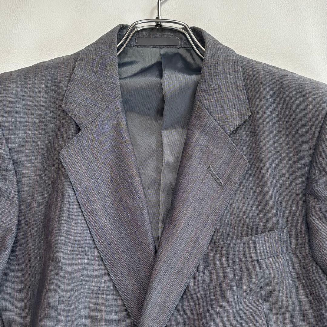 バーバリー[カシミヤ モヘア混]スーツ セットアップ Sサイズ ストライプ