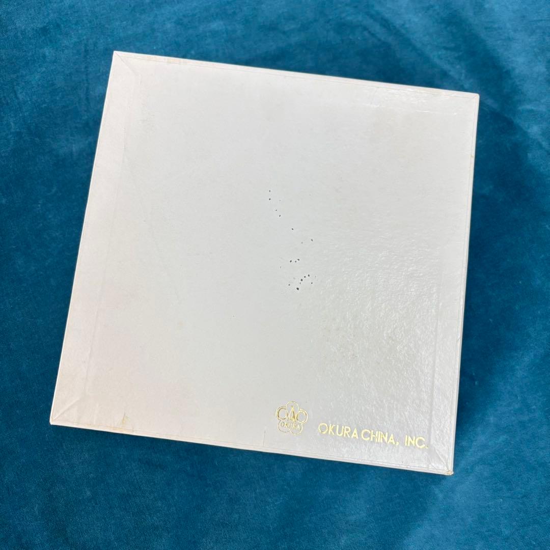 極美品‼︎大倉陶園　片葉金蝕プレート6枚セット　箱付き未使用　希少