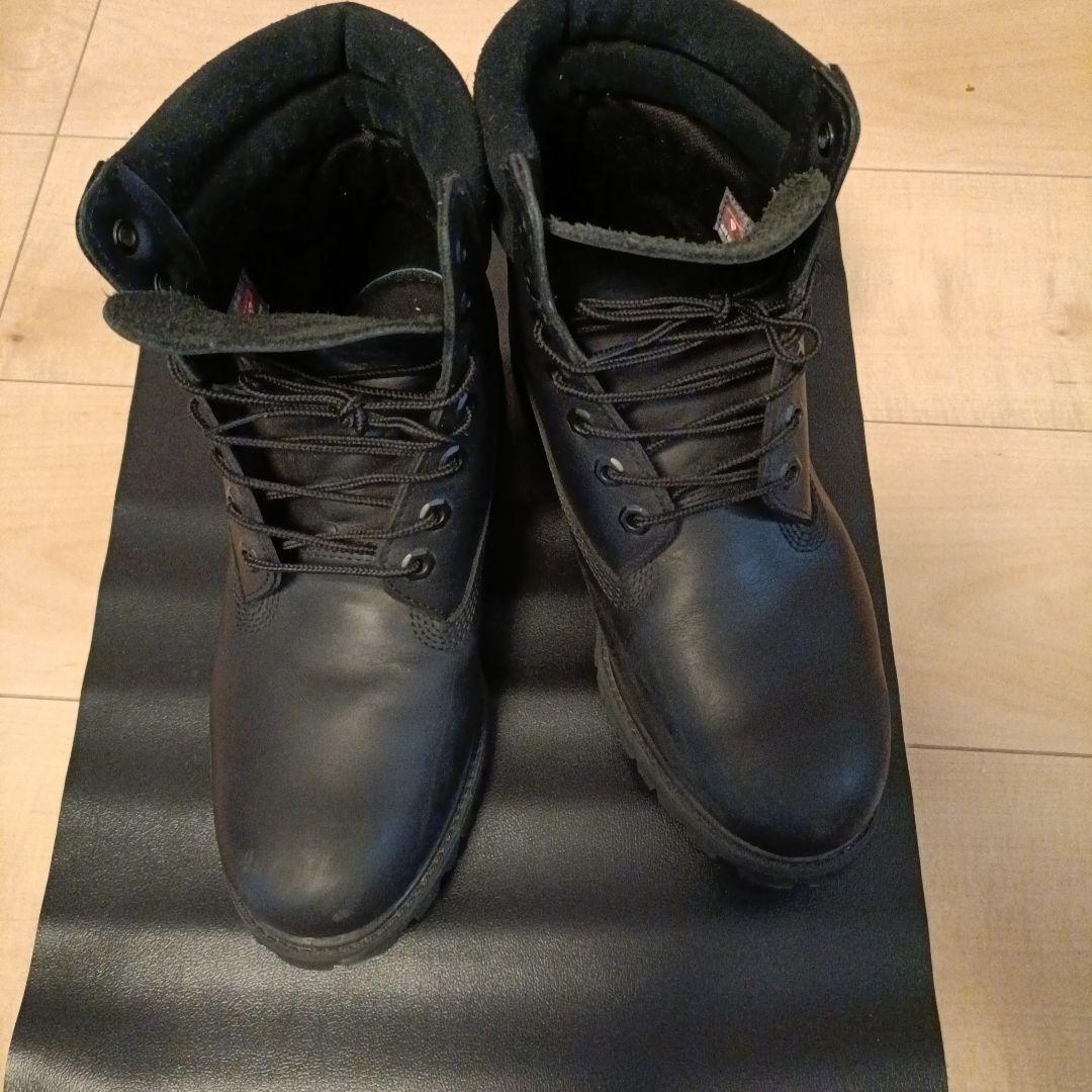Timberland　6インチブーツ　レザーウォータープルーフ　ブラック