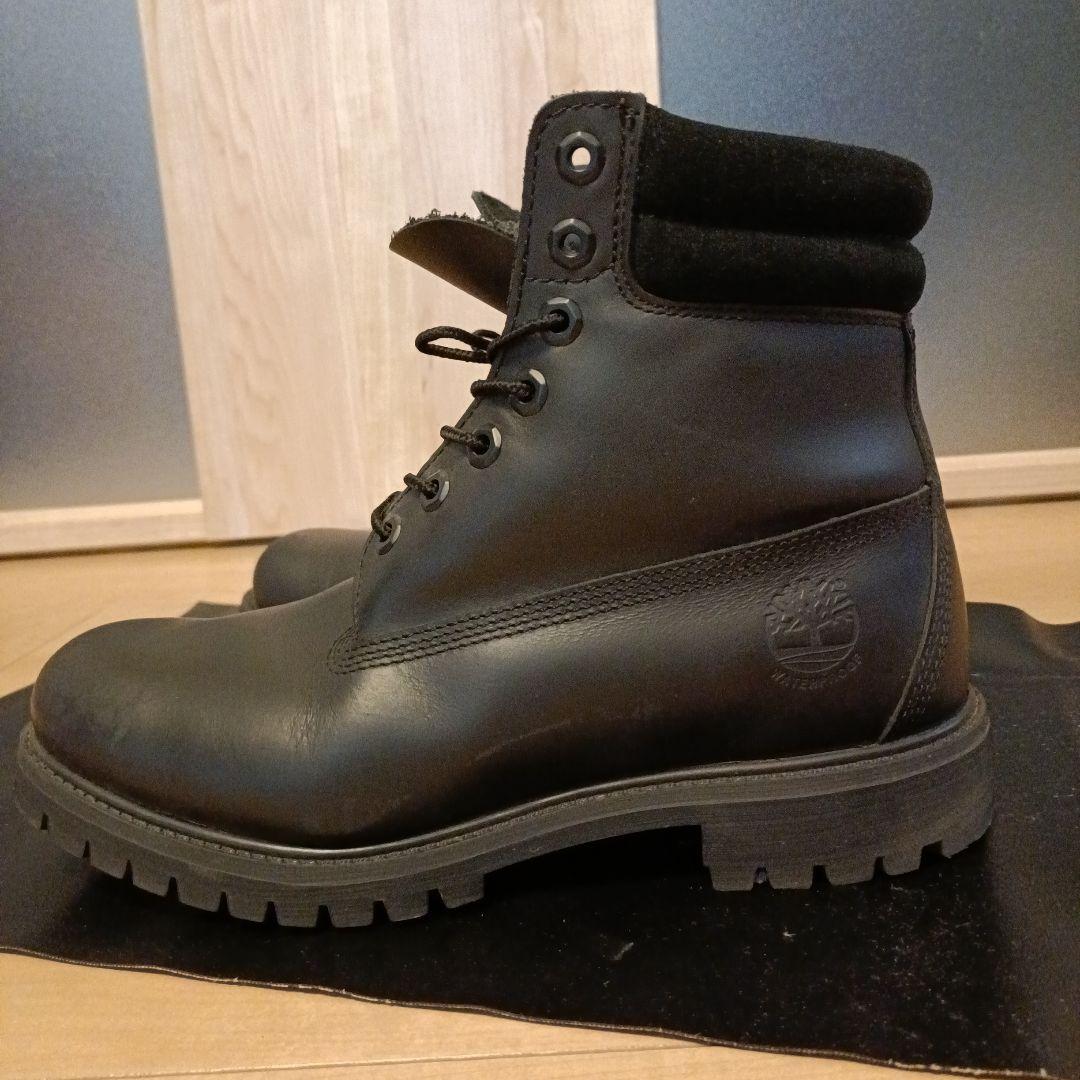 Timberland　6インチブーツ　レザーウォータープルーフ　ブラック