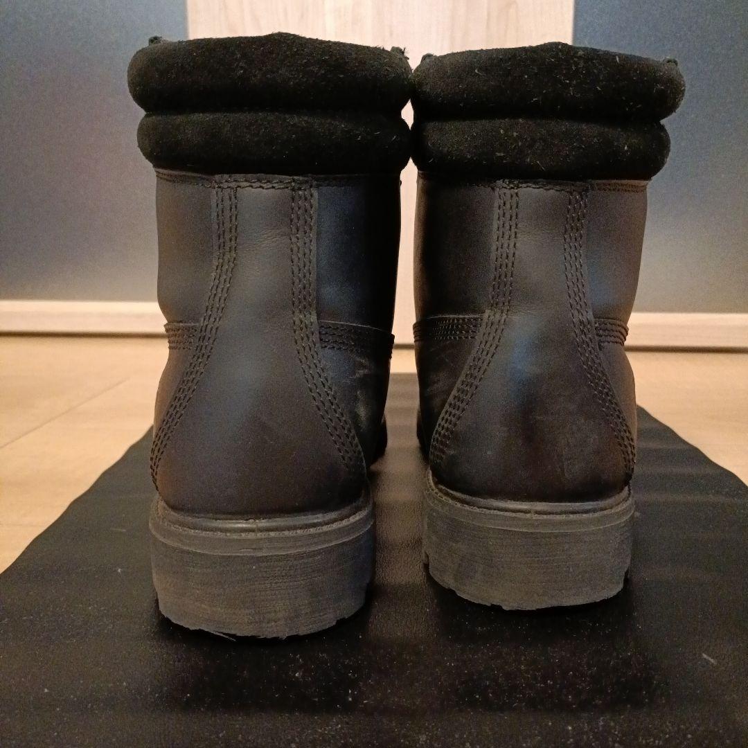 Timberland　6インチブーツ　レザーウォータープルーフ　ブラック