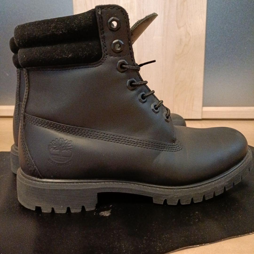 Timberland　6インチブーツ　レザーウォータープルーフ　ブラック