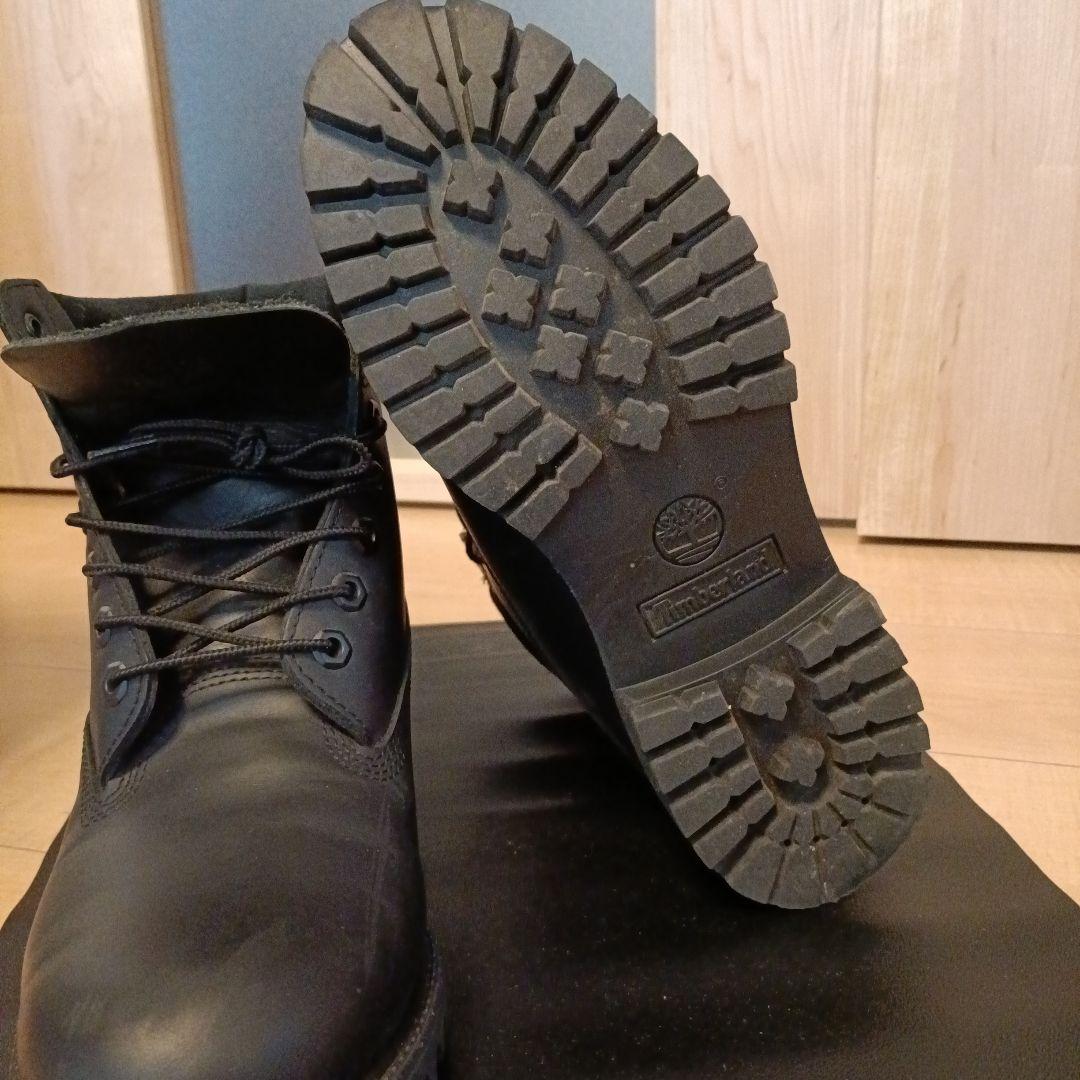 Timberland　6インチブーツ　レザーウォータープルーフ　ブラック
