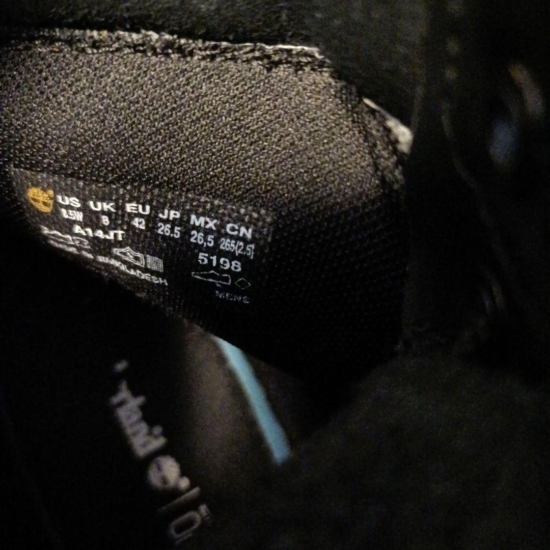 Timberland　6インチブーツ　レザーウォータープルーフ　ブラック