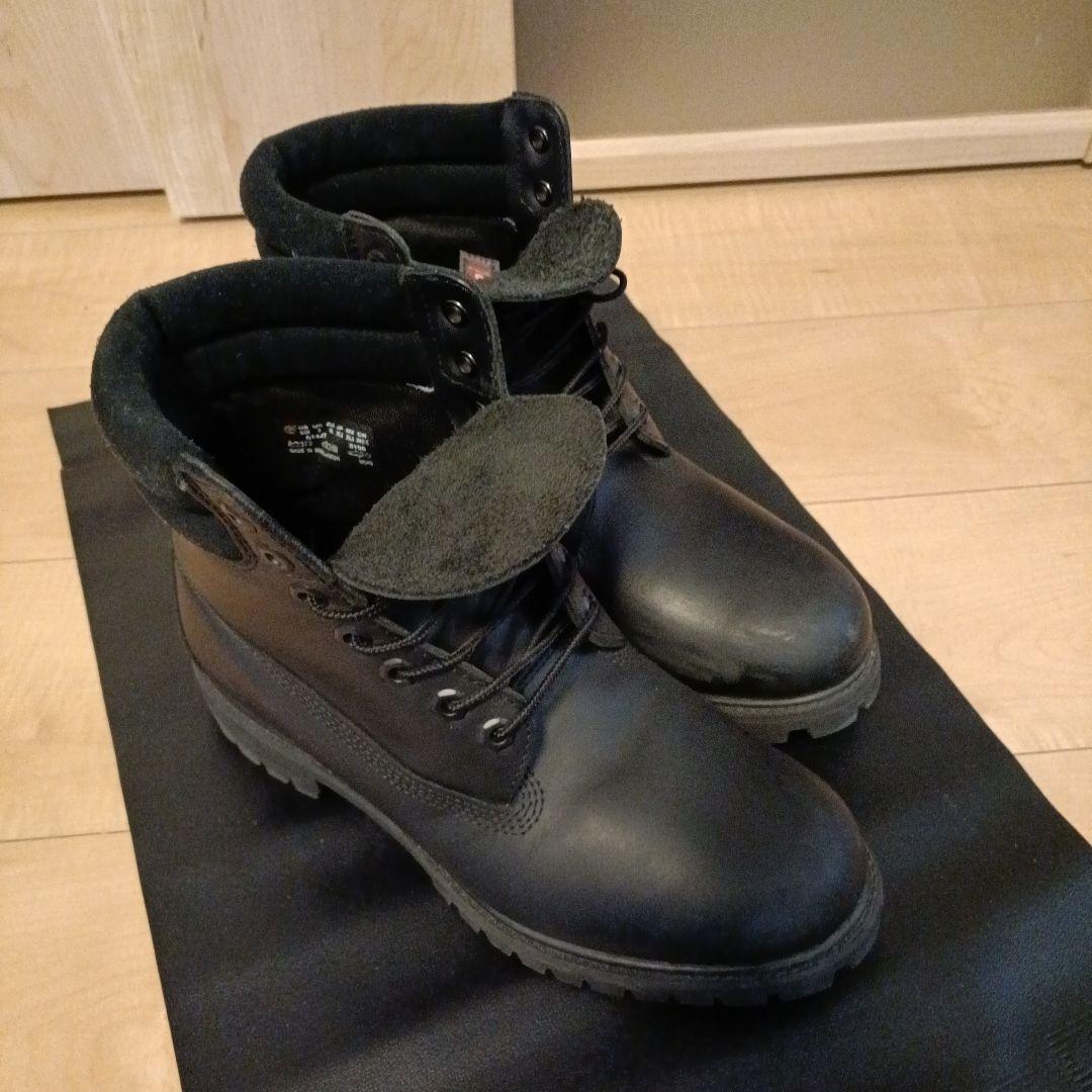 Timberland　6インチブーツ　レザーウォータープルーフ　ブラック