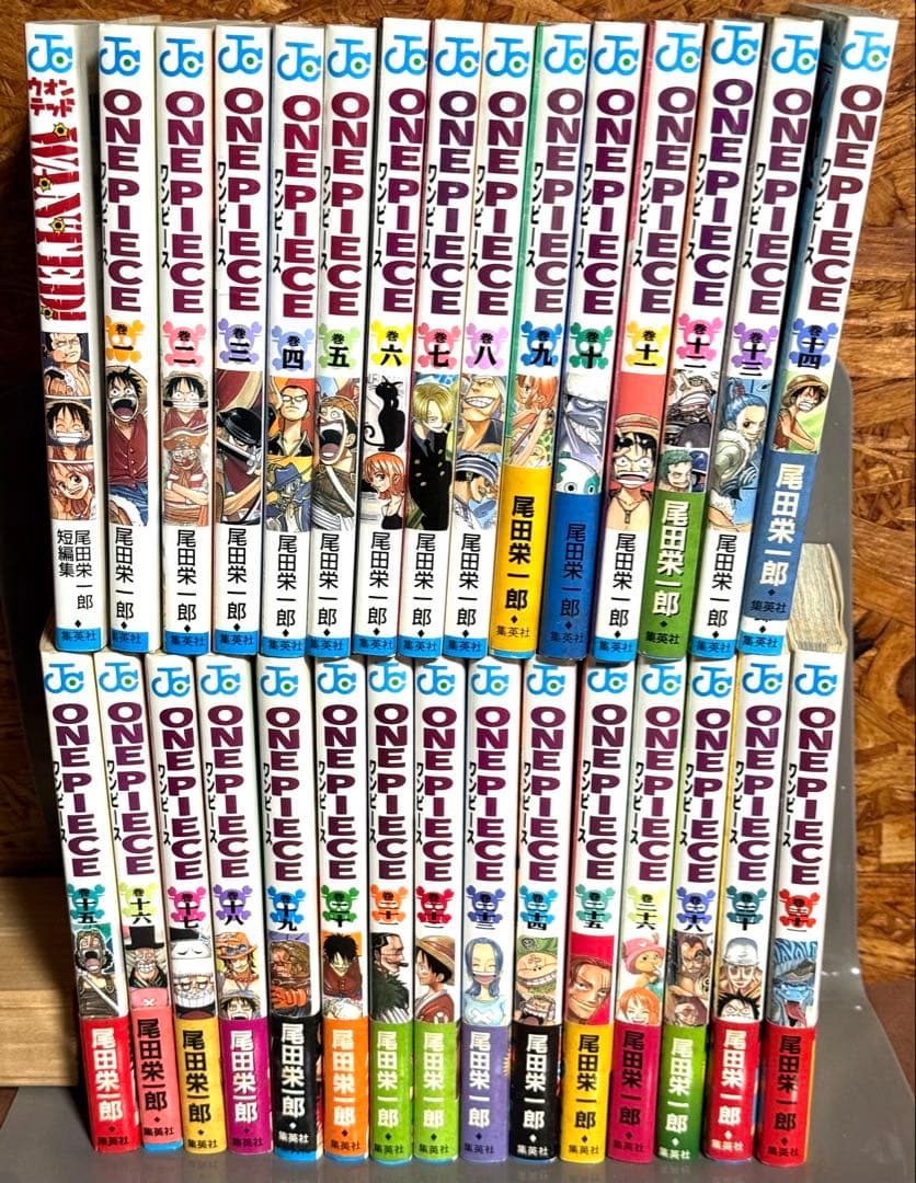 ワンピース1巻〜31巻(27&29無し)尾田栄一郎ウォンテッド30冊中28冊初版