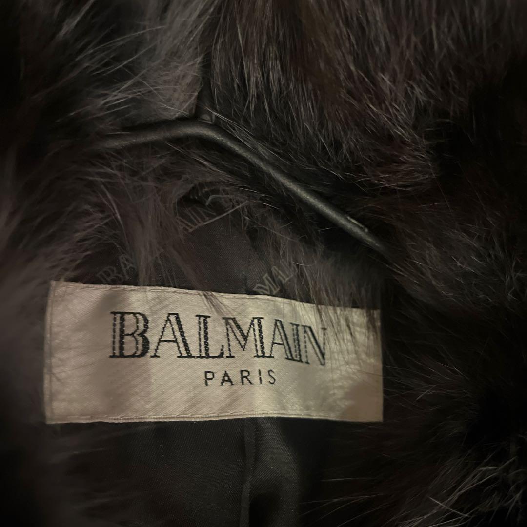 BALM AN ラムスキンレザージャケット❤️ブルーフォックスファー
